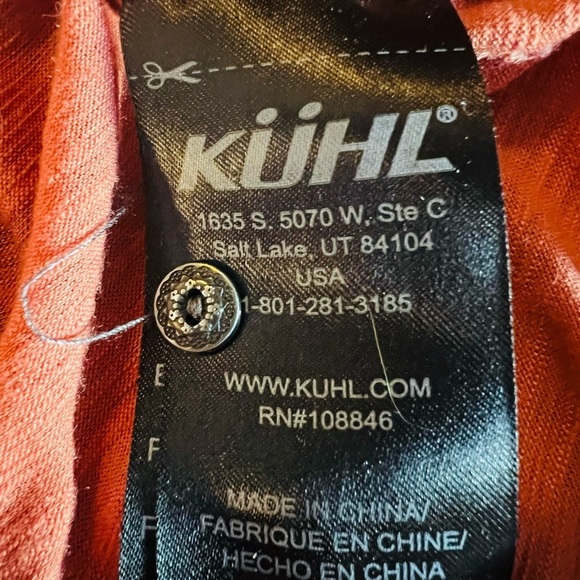 KUHL WOMEN’S CUTE BURNT ORANGE V-NECK T-SHIRT SIZE XS - Picture 6 of 11